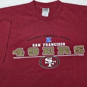Vintage Lee Sport San Francisco 49ers Football Tee Shirt 2001 Fits Size XL